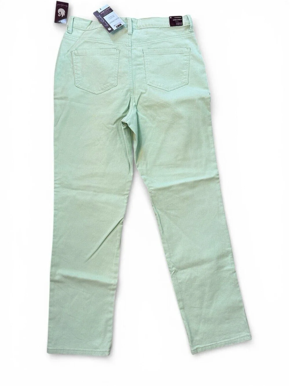 Gloria Vanderbilt Women’s Amanda Classic High rise Tapered Jeans Jade Size 12